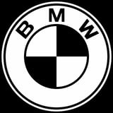 BMW logo featuring a circular black and white design with letters B M W around the rim