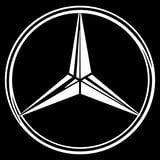 Mercedes-Benz three-pointed star logo in a circle