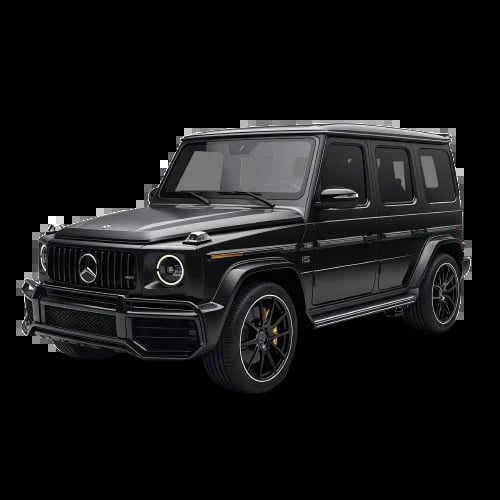 Black Mercedes-AMG G-Class SUV with modern sporty design